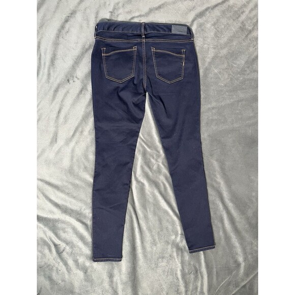 Express Skinny Jeans Denim Cotton Blue Women's Size 4R Low Rise Dark Wash - Picture 12 of 12